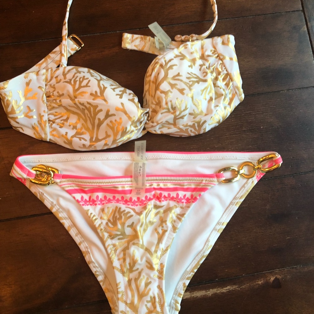 Victoria’s Secret Gold Coral Reef Bikini